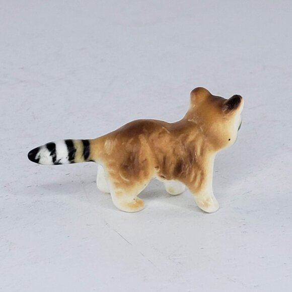 Vintage Bone China Raccoon Figurine Miniature Collectible Animal Trash Panda - Picture 8 of 8